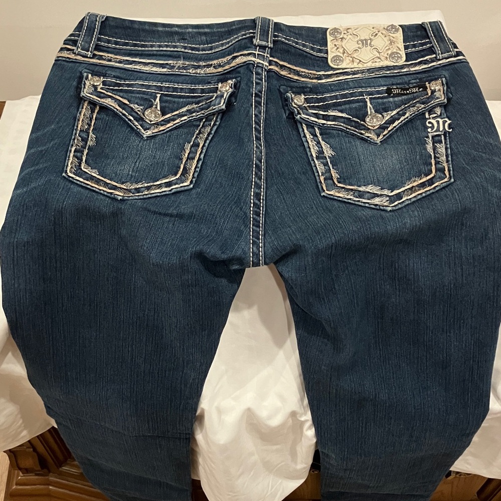 Miss Me Dark Blue Boot Cut Jeans - Picture 5 of 11